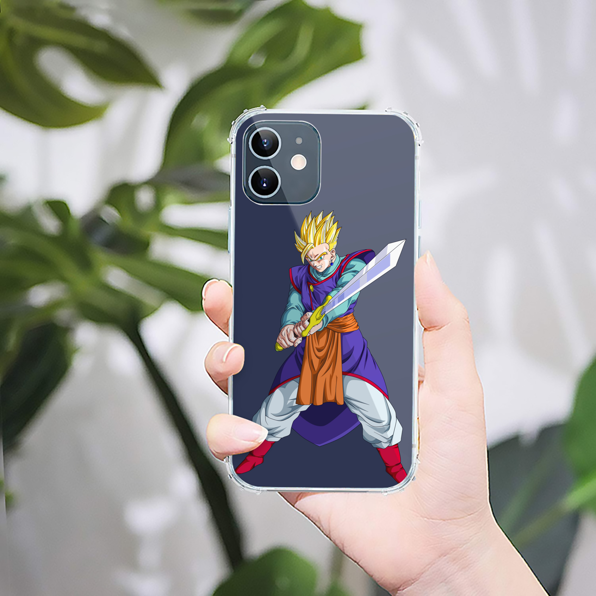 （画像用） ドラゴンボール 孫 悟飯（そんごはん）DRAGON BALL Son Gohan 【iPhone 12シリーズ対応】透明スマホケース（クリアソフトケース）